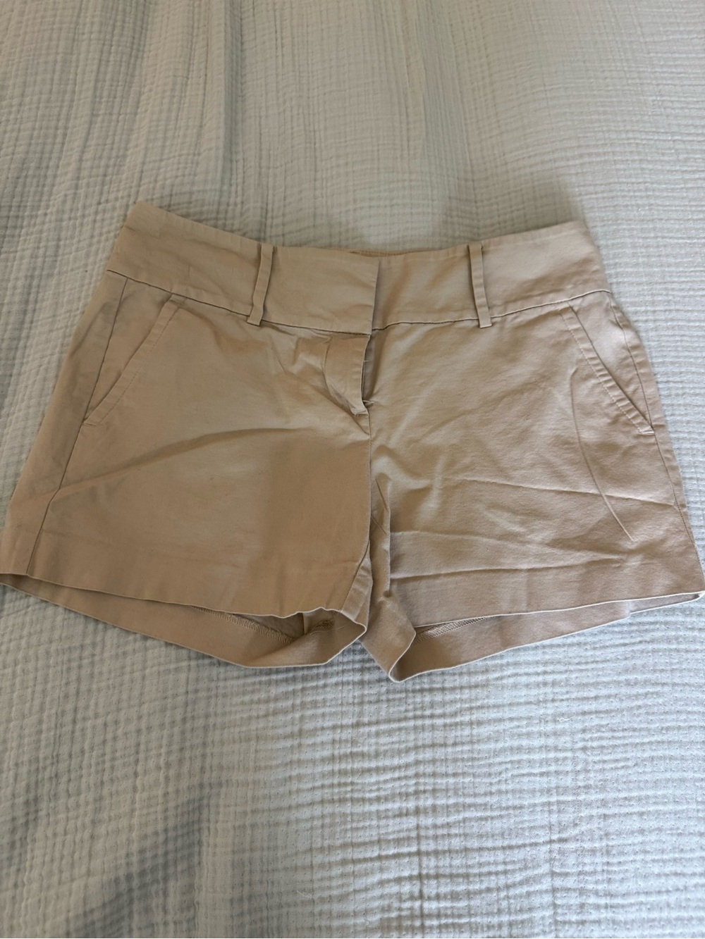 Ann Taylor Beige Tailored Bermuda Shorts - Picture 1 of 5
